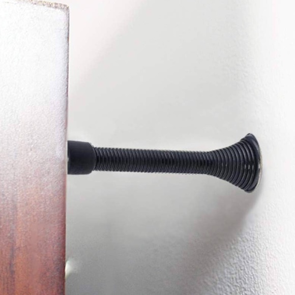 Stop Door Stopper Spring Door Stop 6 Piece with Safety Rubber Bumper w/ Screws - Picture 3 of 10